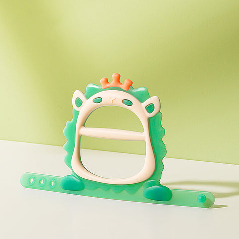 Baby Pro Nano Silver Silicone Teether Lion Design Adjustable Wristband BPA Free