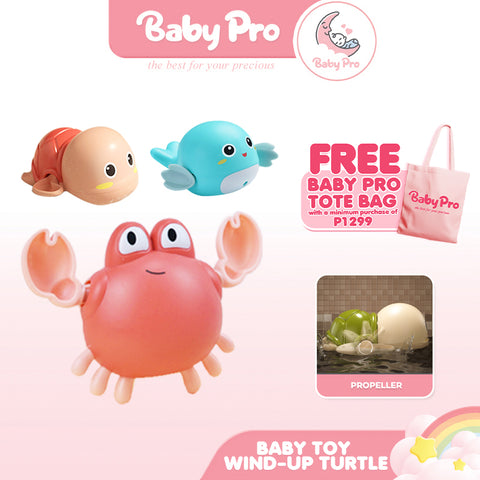 Baby Pro Baby Bath Toy Tortoise Water Wind-up Turtle Kids Beach Toys