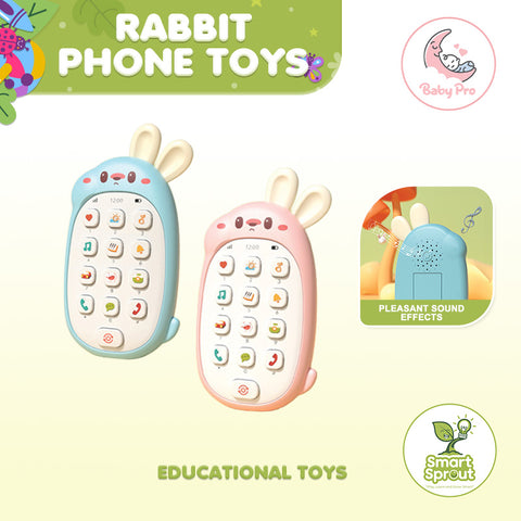 Smart Sprout Rabbit Phone Toys With Sounds Educational Playing Toys