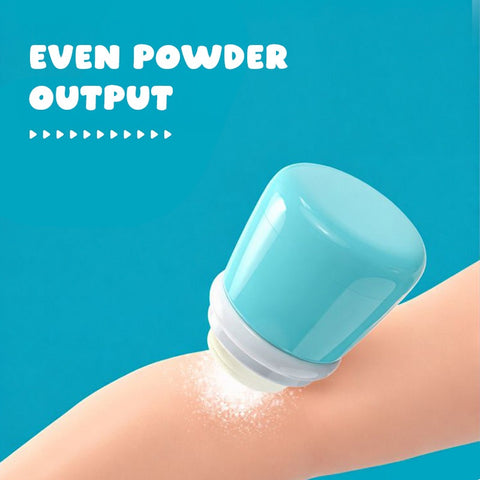 Baby Pro Portable Bear Powder Container With Soft Plush Puff Applicator