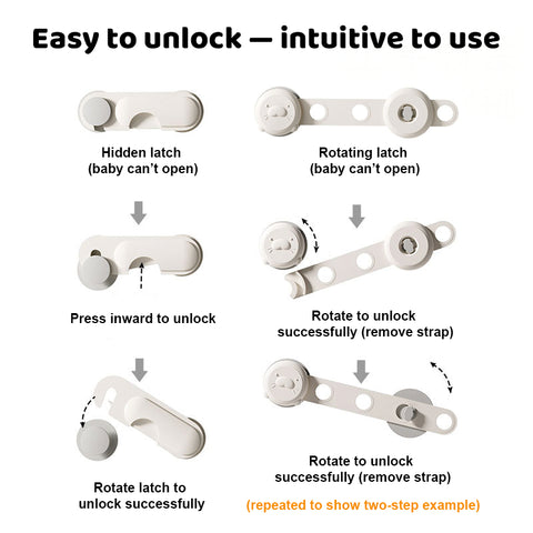 Baby Pro Multi-purpose Adjustable Safety Lock With Strong Adhesive Easy to Install
