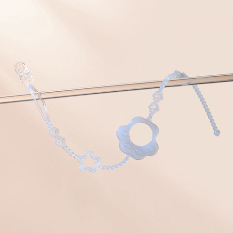 Baby Pro Baby Silicone Strap Pacifier Chain Teether Cat Paw Shape BPA Free