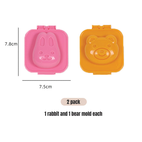 Baby Pro 2pcs Baby Food Molder Rice Bread Boiled Egg Molder Food Bento Box Tools