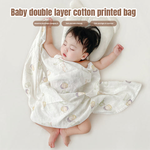 Baby Pro Newborn Blanket Bamboo Fabric Muslin Soft Cotton Swaddle