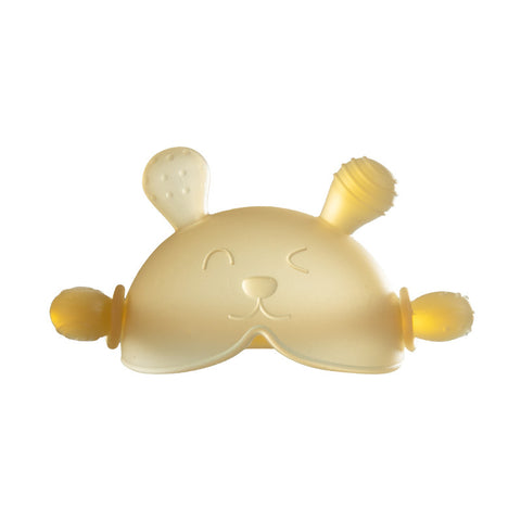 Baby Pro Baby 2in1 Silicone Clear Rabbit Teether Molar Teether Gum Toy BPA Free
