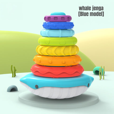 Smart Sprout Early Educational Whale Ring Stack & Sound Toy Play And Learn