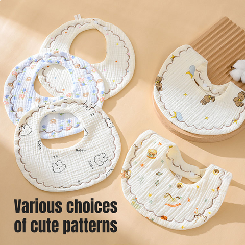 Baby Pro Baby Adjustable Soft Cotton Absorbent Bib