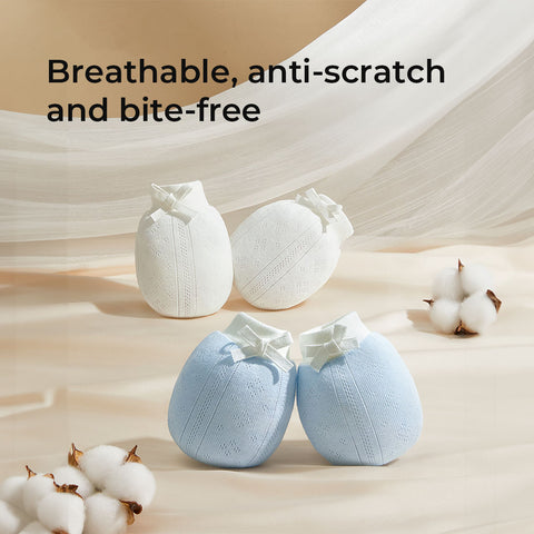 Baby Pro Newborn Cotton Anti-Scratch  Pair Mittens Gloves