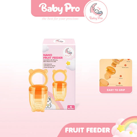 Baby Pro Nano Silver Fresh Fruit Feeder Pacifier Push Teethers