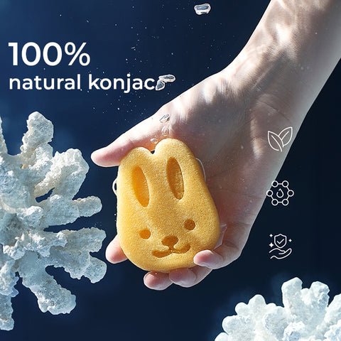 Baby Pro Natural Konjac Gentle Cleansing Baby Bath Shape Sponge