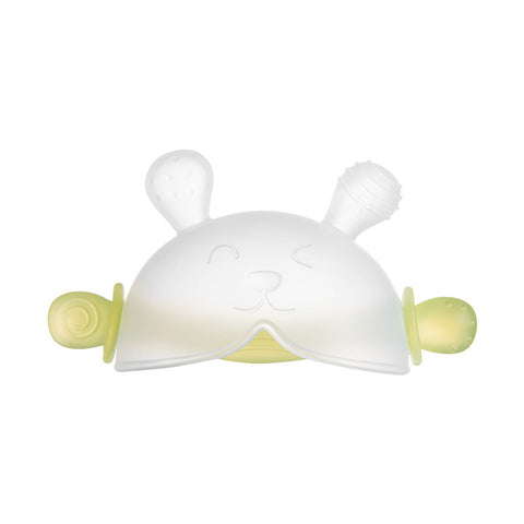 Baby Pro Baby 2in1 Silicone Clear Rabbit Teether Molar Teether Gum Toy BPA Free