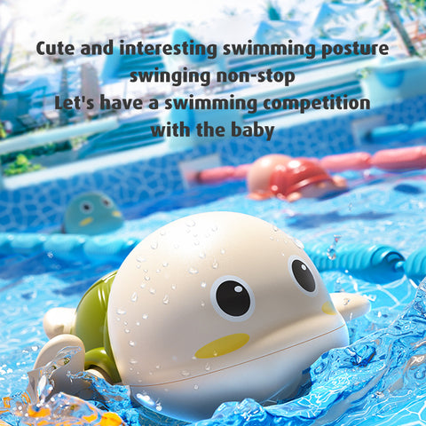Baby Pro Baby Bath Toy Tortoise Water Wind-up Turtle Kids Beach Toys