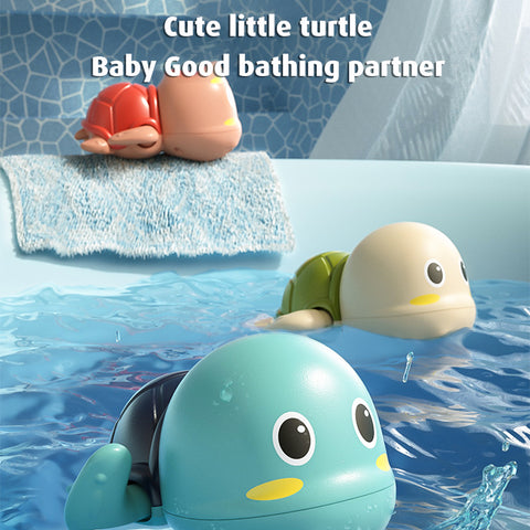 Baby Pro Baby Bath Toy Tortoise Water Wind-up Turtle Kids Beach Toys
