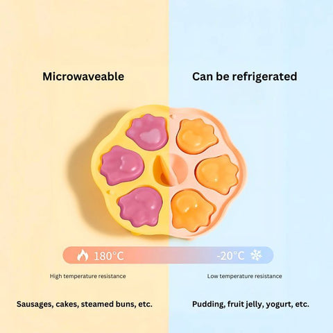 Baby Pro Bear Design Silicone Food Molder Easy Release Bakeware for Kid's Treats