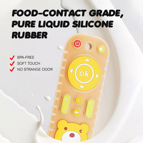 Baby Pro Remote Control Shaped Silicone Teether Perfect for Little Hands
