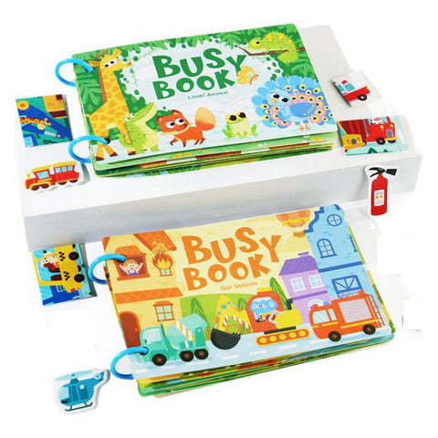 Smart Sprout Kids Busy Book Tearable Velcro Books Educational Toys