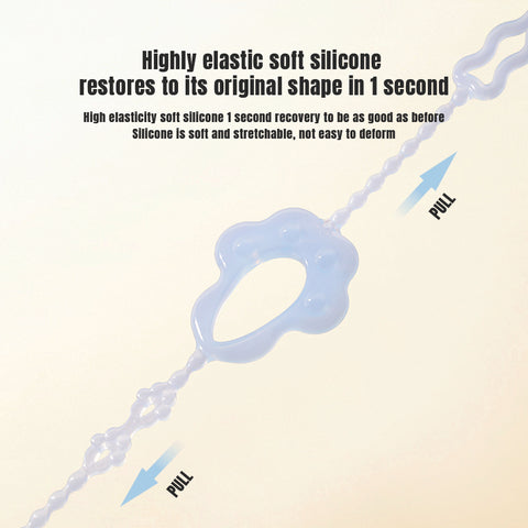 Baby Pro Baby Silicone Strap Pacifier Chain Teether Cat Paw Shape BPA Free