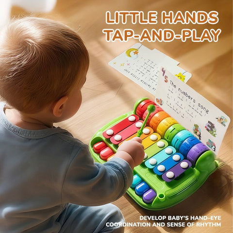 Smart Sprout Kid's Early Learning Instrument Xylophone Musical Toy with Song Cards