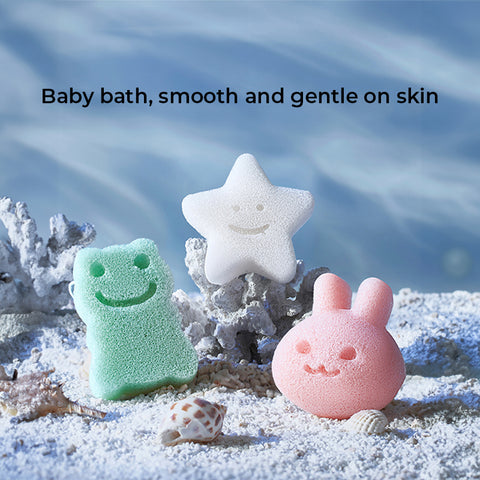 Baby Pro Natural Konjac Gentle Cleansing Baby Bath Shape Sponge