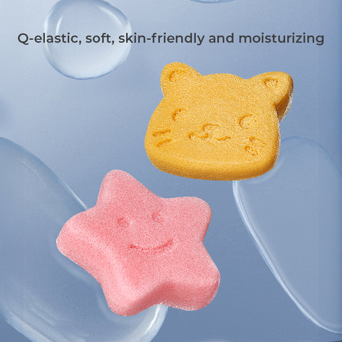 Baby Pro Natural Konjac Gentle Cleansing Baby Bath Shape Sponge