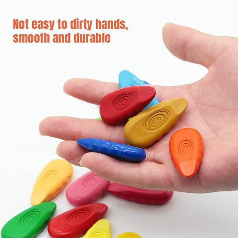 Smart Sprout Water Drop Shape Crayons Set Washable Plastic Crayons For Kids