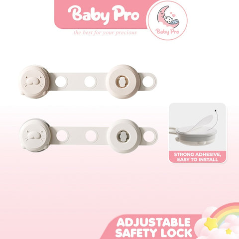Baby Pro Multi-purpose Adjustable Safety Lock With Strong Adhesive Easy to Install