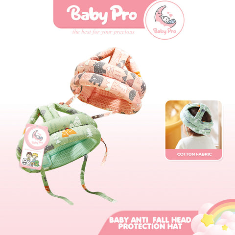 Baby Pro Baby Soft Cotton Anti Fall Head Protection Walking Crawling Hat