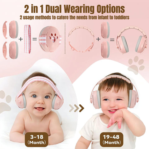 Baby Pro Baby Ear Protection Earmuff For Babies and Toddlers With Free Storage Bag