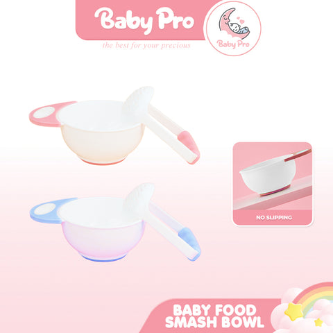 Baby Pro Baby Food Mash Bowl Set Fruit Vegetables Masher