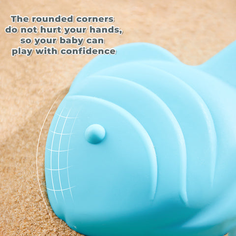 Baby Pro Kids Sand Bucket Toys Collapsible Silicone Pail With Scoop