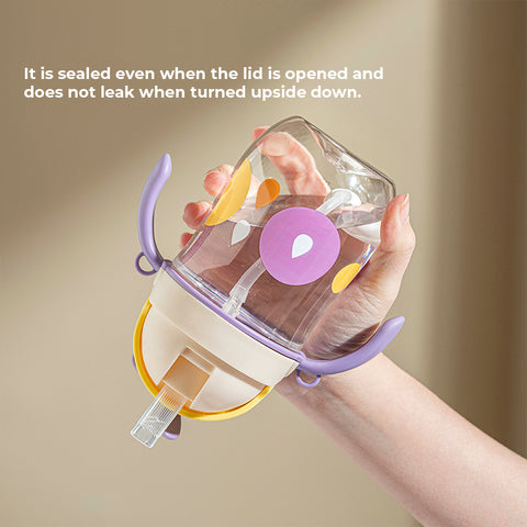 Baby Pro Kids Water Bottles Drop-Proof With Strap and Straw 250ml