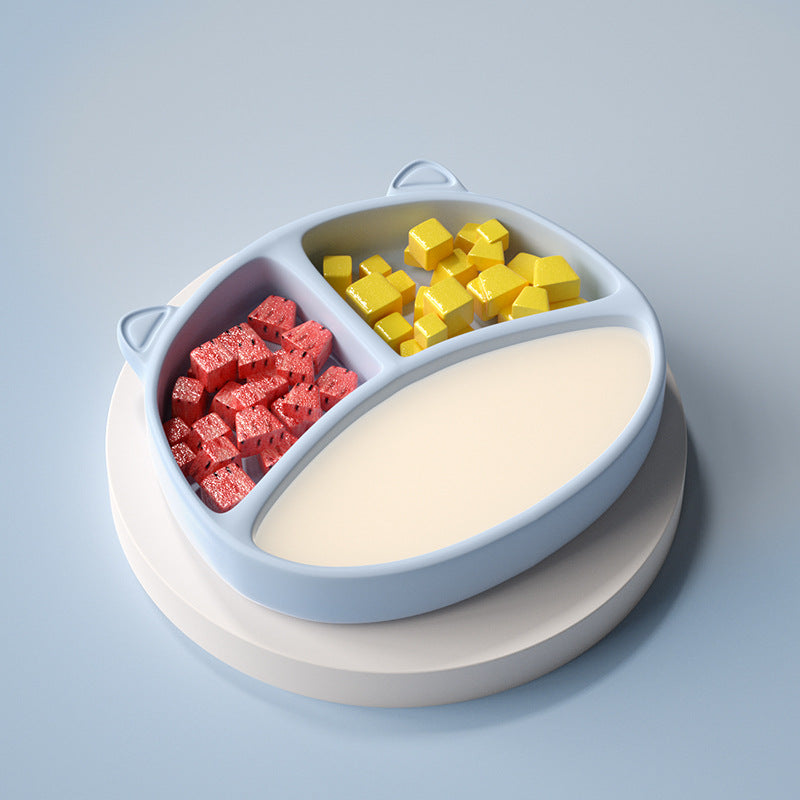 Baby Pro Baby Cute Silicone Cat Plates Safe and Durable BPA Free
