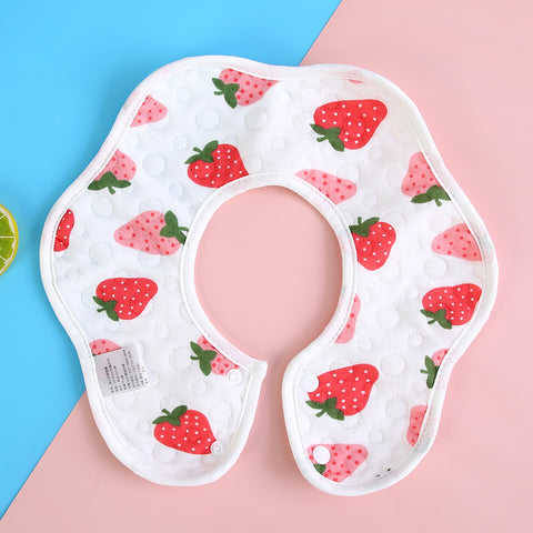 Baby Pro Baby Waterproof Flower Bibs 360 Rotate Drool Bibs Super Absorbent