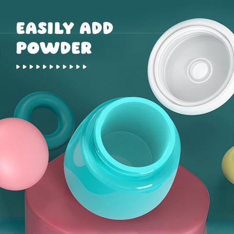 Baby Pro Portable Bear Powder Container With Soft Plush Puff Applicator