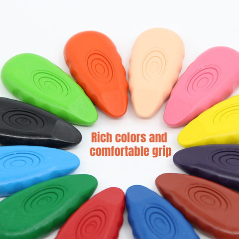Smart Sprout Water Drop Shape Crayons Set Washable Plastic Crayons For Kids