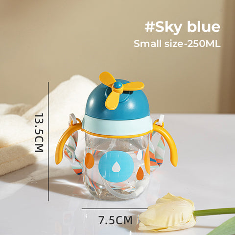 Baby Pro Kids Water Bottles Drop-Proof With Strap and Straw 250ml