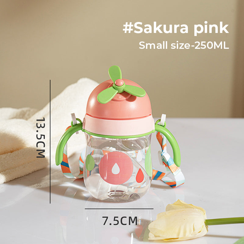 Babyproph Kids Water Bottles Drop-Proof With Strap and Straw 250ml