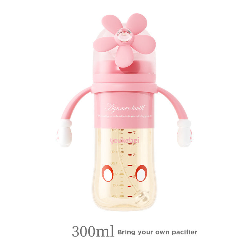 Babyproph 2 in 1 Baby Feeding Bottle Milk Bottle Water Bottle With Straw 300ML
