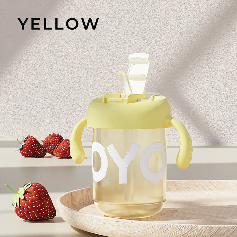 Babyproph Multipurpose Double Lid Training Cup 400 ML for Toddler