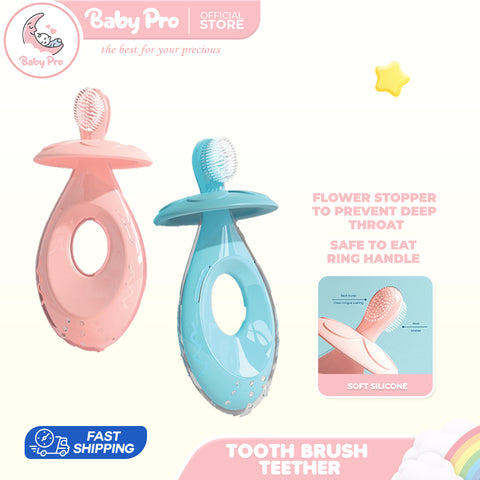 Babyproph Baby Oral Care Soft Silicone Traning Toothbrush Teether