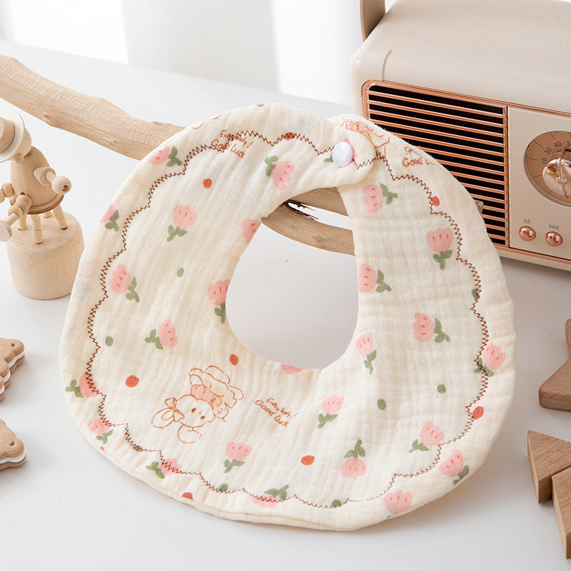 Babyproph Baby Adjustable Soft Cotton Absorbent Bib