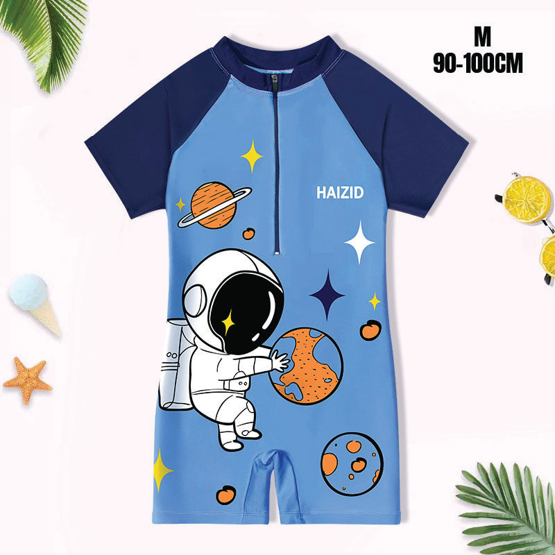 Babypro Kids One Piece Short Sleeve RashGuard Swimwear Dri Fit