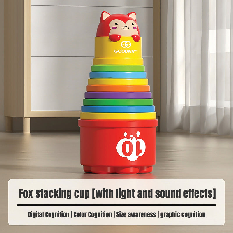 Babyproph Kids Stacking Cups Early Educational Toys With Light And Sound
