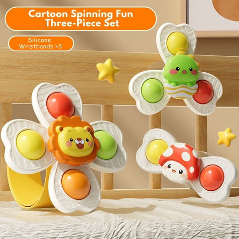 Smart Sprout Kids 2 in 1 Wristband Spinner Toy Fidget Bracelet & Suction Spinner For Table Play