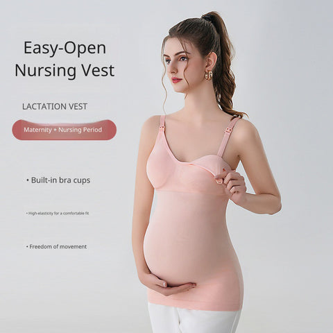 Mommy Pro Ultra Soft Comfortable Nursing Tank Top for Moms
