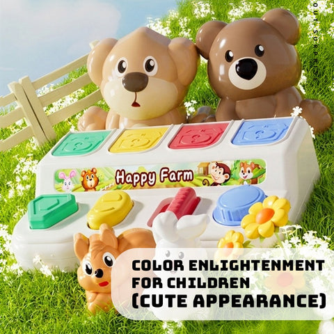 Smart Sprout Peek-a-Boo Early Educational Toy Pop-Up Animal Design Pop And Learn