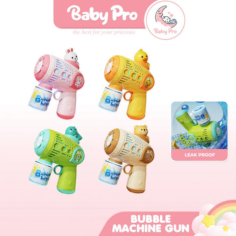 Baby Pro Kid's Bubble Machine Gun Toy Automatic Blaster For Outdoor Play