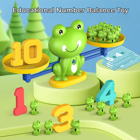 Smart Sprout Frog Balance Scale Math Toy for Kids Counting And Number Learning