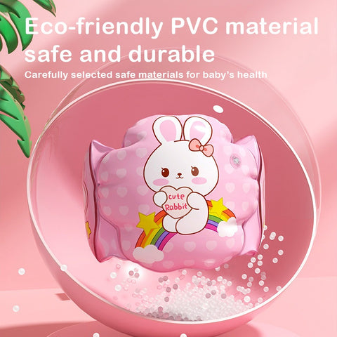 Baby Pro Quick-Deflate Kids Swim Arm Floaters Lightweight Inflatable Swimming Armbands