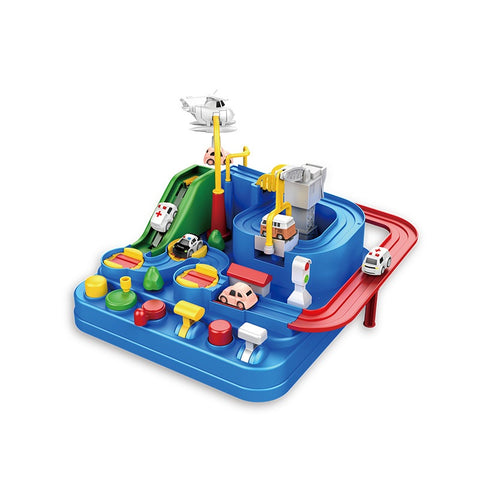 Smart Sprout Kids Racing Rail Track Set High Speed Car Launcher Toy